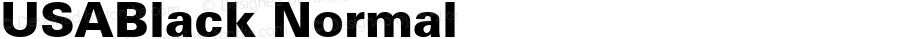 USABlack Normal 1.0 Wed Nov 18 14:08:18 1992