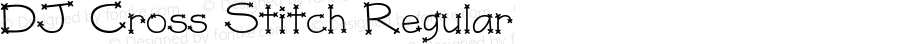 DJ Cross Stitch Regular Altsys Fontographer 4.1 3/6/95