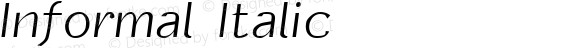 Informal Italic