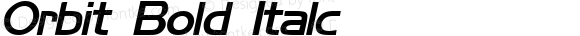 Orbit Bold Italc 1.0 Thu Mar 14 11:14:46 1996