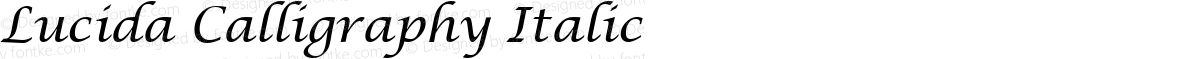 Lucida Calligraphy Italic