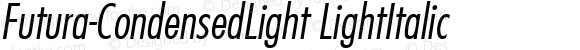 Futura-CondensedLight LightItalic