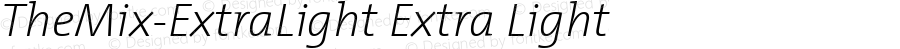 TheMix-ExtraLight Italic