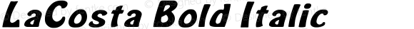 LaCosta Bold Italic