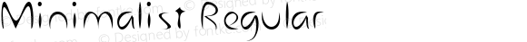 Minimalist Regular Altsys Fontographer 3.5  9/25/92