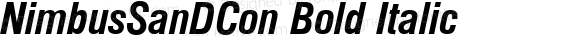 NimbusSanDCon Bold Italic