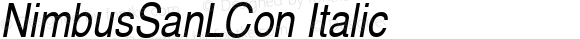 NimbusSanLCon Italic