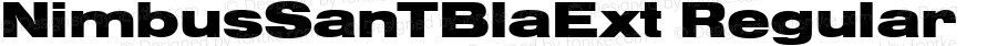NimbusSanTBlaExt Regular Version 001.005