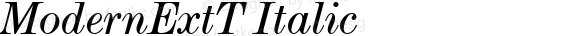 ModernExtT Italic