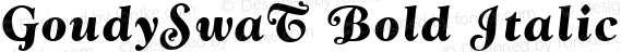 GoudySwaT Bold Italic