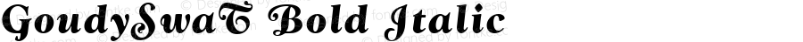 GoudySwaT Bold Italic