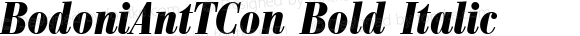 BodoniAntTCon Bold Italic