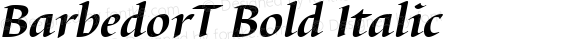 BarbedorT Bold Italic