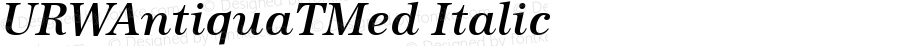 URWAntiquaTMed Italic