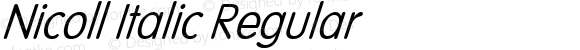 Nicoll Italic Regular