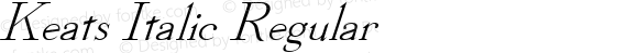 Keats Italic Regular
