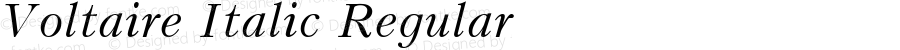 Voltaire Italic Regular