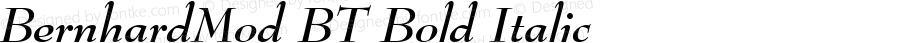 BernhardMod BT Bold Italic