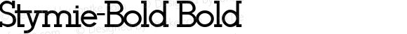 Stymie-Bold Bold Altsys Fontographer 3.5  3/29/92