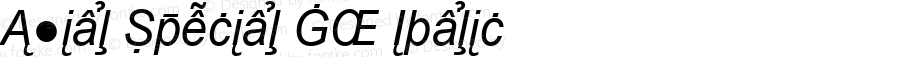 Arial Special G2 Italic