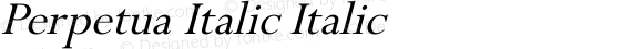 Perpetua Italic Italic Unknown