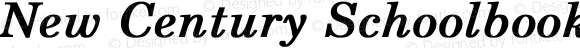 New Century Schoolbook BI Bold Italic