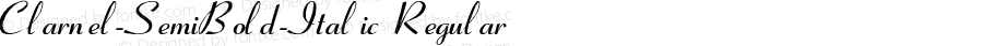 Clarnel-SemiBold-Italic