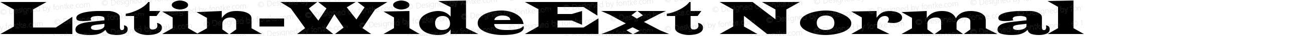 Latin-WideExt Normal
