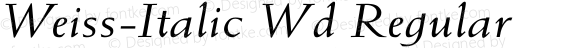 Weiss-Italic Wd