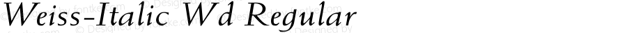 Weiss-Italic Wd