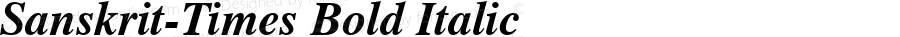 Sanskrit-Times Bold Italic 1.0 Tue Apr 06 11:31:23 1999