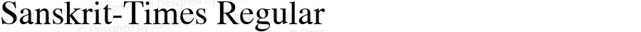 Sanskrit-Times Regular 1.0 Tue Apr 06 11:31:07 1999