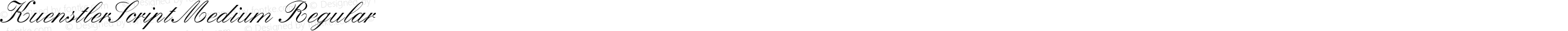 KuenstlerScriptMedium Regular