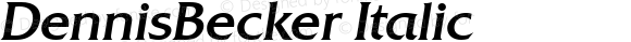 DennisBecker Italic