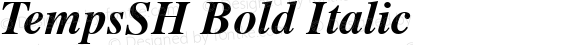 TempsSH Bold Italic