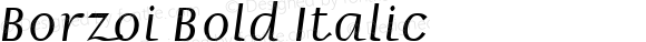 Borzoi Bold Italic