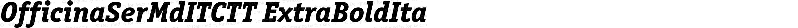 OfficinaSerMdITCTT ExtraBoldIta