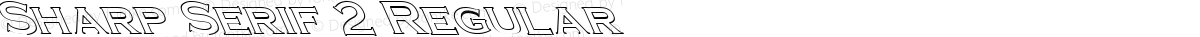 Sharp Serif 2 Regular