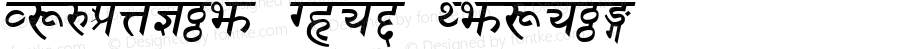 Sanskrit Bold Italic Unknown