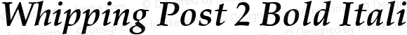 Whipping Post 2 Bold Italic