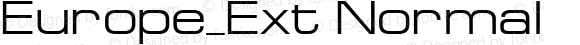 Europe_Ext Normal 1.0 Thu Aug 06 17:30:27 1992