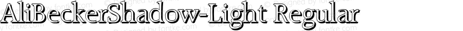 AliBeckerShadow-Light Regular 1.0 Wed May 03 15:17:48 2000