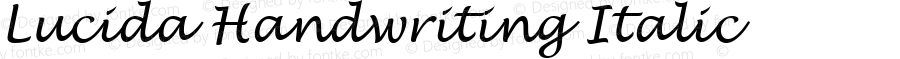 Lucida Handwriting Italic