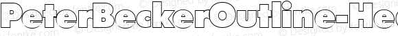 PeterBeckerOutline-Heavy Regular 1.0 Fri May 05 13:43:58 2000