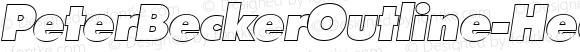 PeterBeckerOutline-Heavy Italic 1.0 Fri May 05 13:45:29 2000