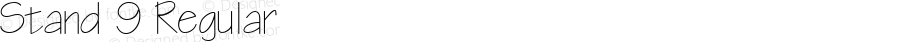 Stand 9 Regular QualiType TrueType font  10/6/92