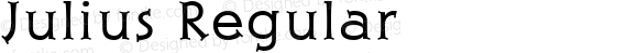 Julius Regular Macromedia Fontographer 4.1 5/6/96