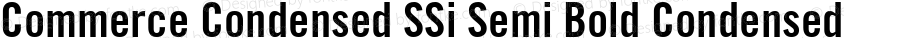 Commerce Condensed SSi Semi Bold Condensed