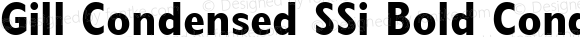 Gill Condensed SSi Bold Condensed
