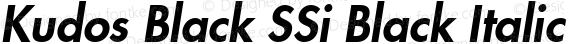 Kudos Black SSi Black Italic